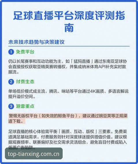 天行体育直播平台详解：从入口选择到观赛体验全攻略